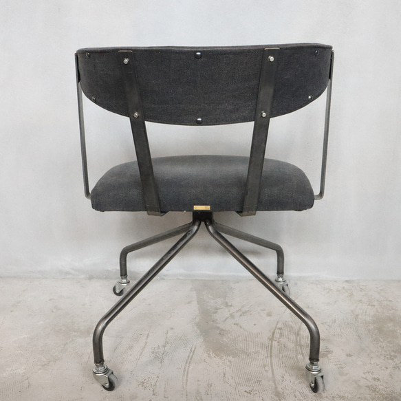 [S.C Chair(canvas)]チェア アイアン家具 オーダー家具 ワークチェア ダイニングチェア -106_c- 6枚目の画像