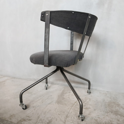 [S.C Chair(canvas)]チェア アイアン家具 オーダー家具 ワークチェア ダイニングチェア -106_c- 5枚目の画像