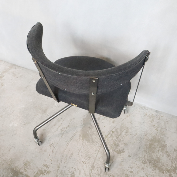 [S.C Chair(canvas)]チェア アイアン家具 オーダー家具 ワークチェア ダイニングチェア -106_c- 7枚目の画像