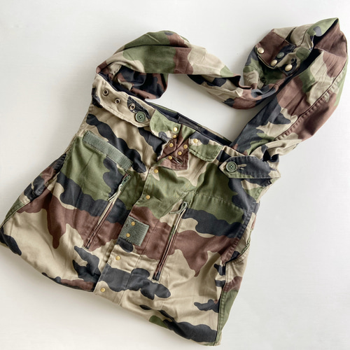 【ink】フランス軍F2リメイクジャケット France military MILITARY 実物 USED フランス軍 リメイクF-2ジャケット OVER DYE