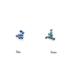 14kgf   hematite ・・・ pearl ＊ green  or  blue 3枚目の画像