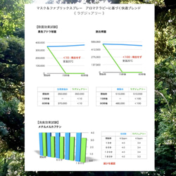 【秒で除菌！消臭試験済】マスク＆ファブリックスプレー　アロマテラピーに基づく快適ブレンド　ラグジュアリー 9枚目の画像