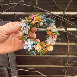 新作》⚪︎。。⚪︎森の香りナッツたっぷりミニリース プリザーブド