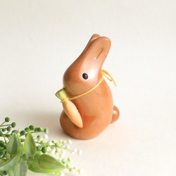 兔子和胡蘿蔔/木頭 第1張的照片