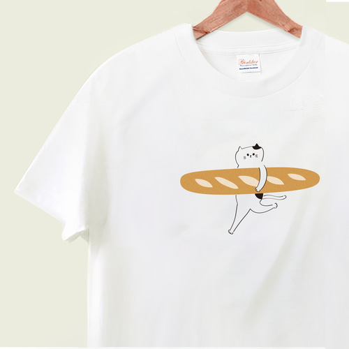 ロンTへの変更もできます 〉大きなバゲット Tシャツ Tシャツ ハミング 