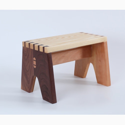 受注生産 職人手作り ミニスツール 椅子 ステップ おうち時間 インテリア 無垢材 リビング 木製 家具 LR2018 1枚目の画像