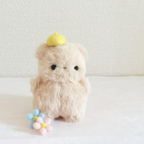 受注制作 もふもふちっちゃいくまくん ぬいぐるみ fuwamofu