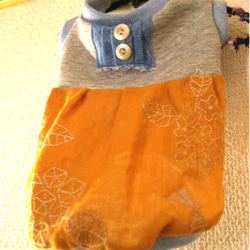 s 犬服   バルーン 刺繍 花 蝶  犬　 チワワ　ヨーキー　 3枚目の画像
