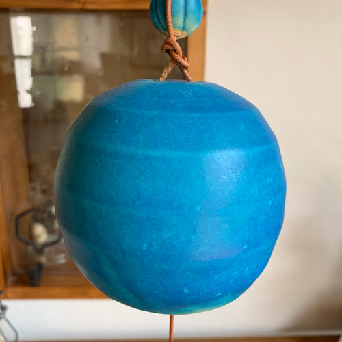 陶鈴（陶器の風鈴 ターコイズブルーc 風鈴 mayumi 通販 8975334