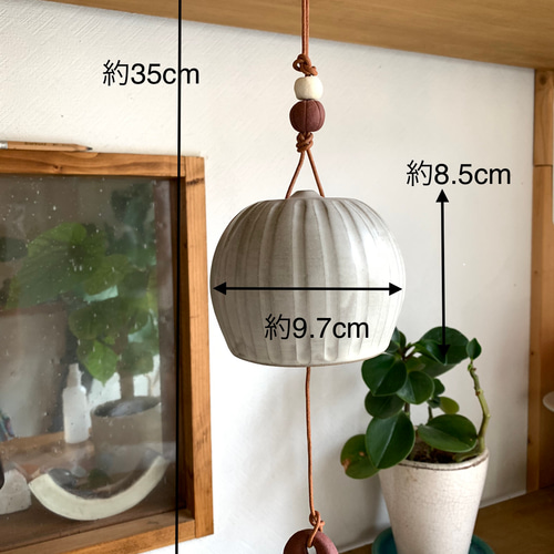 陶鈴（陶器の風鈴 グレー 風鈴 mayumi 通販 8975376｜Creema(クリーマ