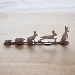 ドイツの錫細工〜ウサギの親子〜 6枚目の画像