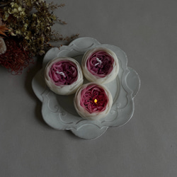 フラワーキャンドル "bridal maple rose"【受注生産】 6枚目の画像