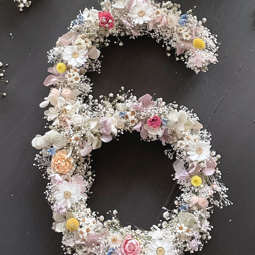 number wreath ⚘ flowerwreath ⚘ 数字のリース リース rendez-vous