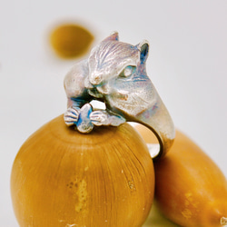 お稲荷さまなキツネのピンキーリング(金)(受注生産) 指輪・リング