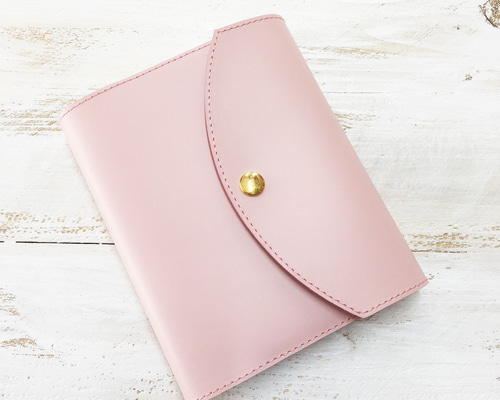 大人可愛い♪ B6サイズ 牛革 千鳥格子 マゼンタ ピンク 手帳カバー 本革 大人可愛い♪ B6サイズ 牛革 千鳥格子 マゼンタ ピンク 手帳カバー 本革