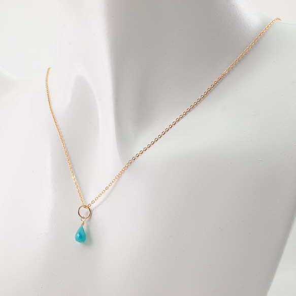 【Creema限定】Lotus drop necklace / 3colors 6枚目の画像