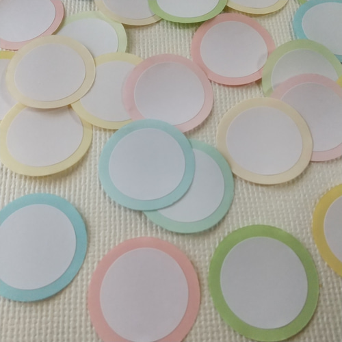 丸型コメントカード #1881 パステル 25枚 メッセージカード メッセージ