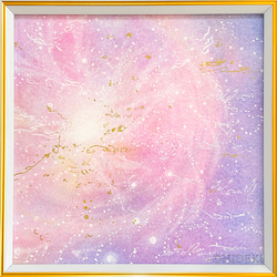 抽象的な花と地球のパステル画 A4サイズ 599e58099711a7bb8cfa58f2ab7f01