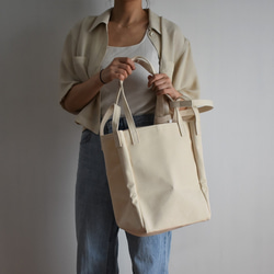 DROP SHOULDER TOTE BAG（キナリ） 5枚目の画像