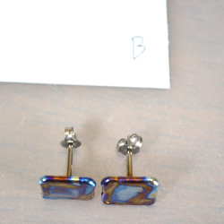 Titanium　pierced earrings・16G・チタンピアス・テトラ・B 5枚目の画像