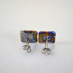 Titanium　pierced earrings・16G・チタンピアス・テトラ・B 4枚目の画像