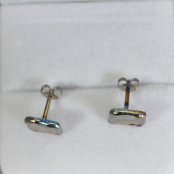 Titanium　pierced earrings・１６G・１.２ミリ・2つセット・チタン製ピアス・テトラ 4枚目の画像