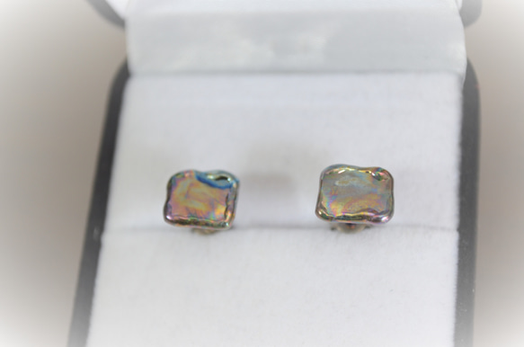 Titanium　pierced earrings・１６G・１.２ミリ・2つセット・チタン製ピアス・テトラ 3枚目の画像