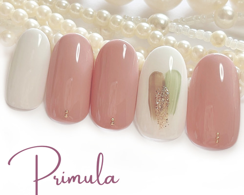 ネイルチップ シンプルニュアンス/ピンク/ブラウン/カジュアル