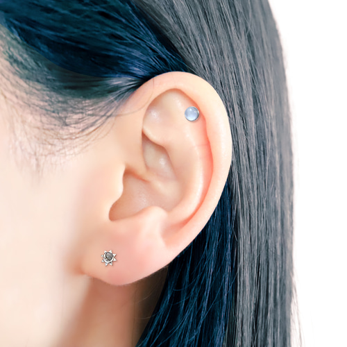 MOON&SUN 月と太陽 天体 ボディピアス 14G 16G 18G 軟骨ピアス MOON&SUN 月と太陽 天体 ボディピアス 14G 16G 18G 軟骨ピアス