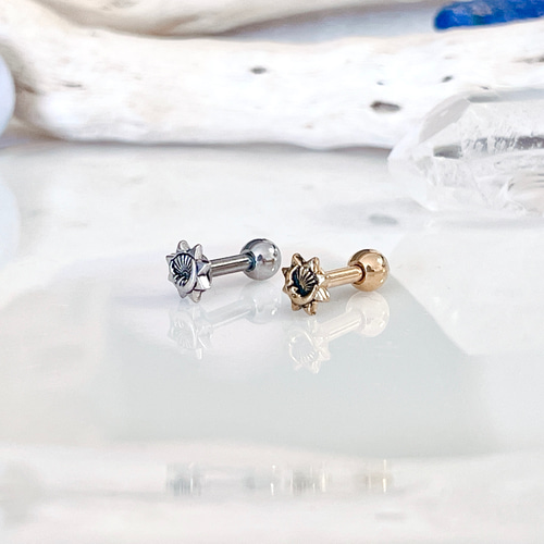 MOON&SUN 月と太陽 天体 ボディピアス 14G 16G 18G 軟骨ピアス MOON&SUN 月と太陽 天体 ボディピアス 14G 16G 18G 軟骨ピアス