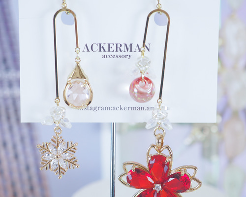 キャンセル品一覧② イヤリング ACKERMAN定番】アシンメトリー天秤⚖️ピアス/イヤリング ピアス