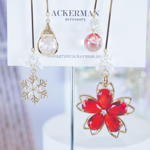 ACKERMAN定番】アシンメトリー天秤⚖️ピアス/イヤリング ピアス