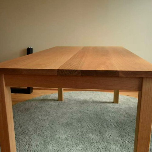 オーク無垢材テーブル　カスタム　新品 1cm単位でサイズオーダー可】オーク MOSAIQUE 無垢材 ダイニング