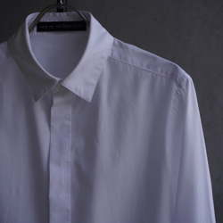 【展示作品】100/2コーマブロードフライフロントシャツ 4枚目の画像
