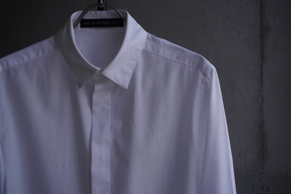 【展示作品】100/2コーマブロードフライフロントシャツ 4枚目の画像