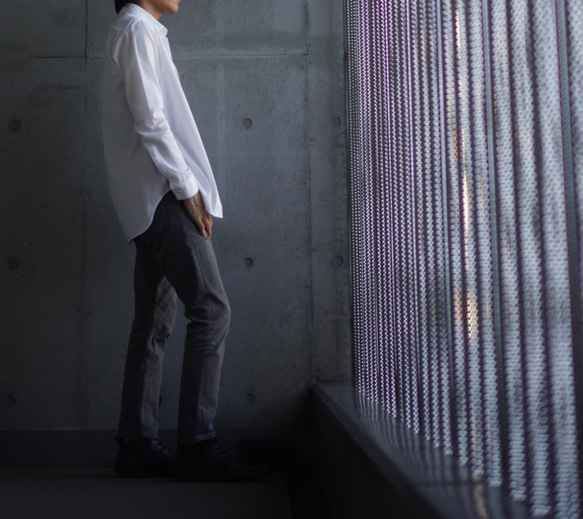 【展示作品】100/2コーマブロードフライフロントシャツ 15枚目の画像