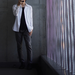 【展示作品】100/2コーマブロードフライフロントシャツ 14枚目の画像