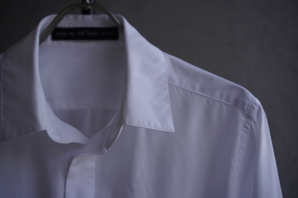 【展示作品】100/2コーマブロードフライフロントシャツ 2枚目の画像
