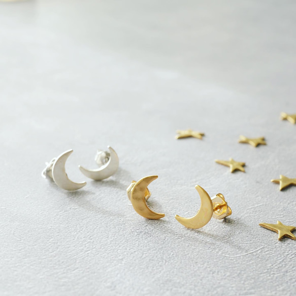 月亮耳環 第1張的照片