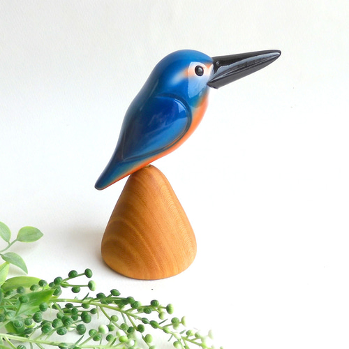 カワセミ / wooden kingfisher その他置物 工房西岡 通販