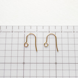 ＊20個 10ペア＊ ステンレス フックピアス パーツ SUS316 15x12mm サージカルステンレス pe064 4枚目の画像