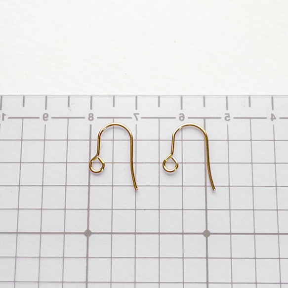 ＊20個 10ペア＊ ステンレス フックピアス パーツ SUS316 15x12mm サージカルステンレス pe064 4枚目の画像