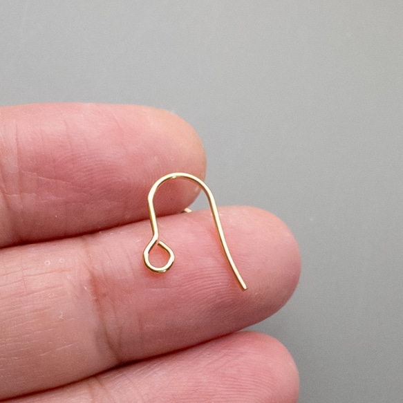 ＊20個 10ペア＊ ステンレス フックピアス パーツ SUS316 15x12mm サージカルステンレス pe064 3枚目の画像