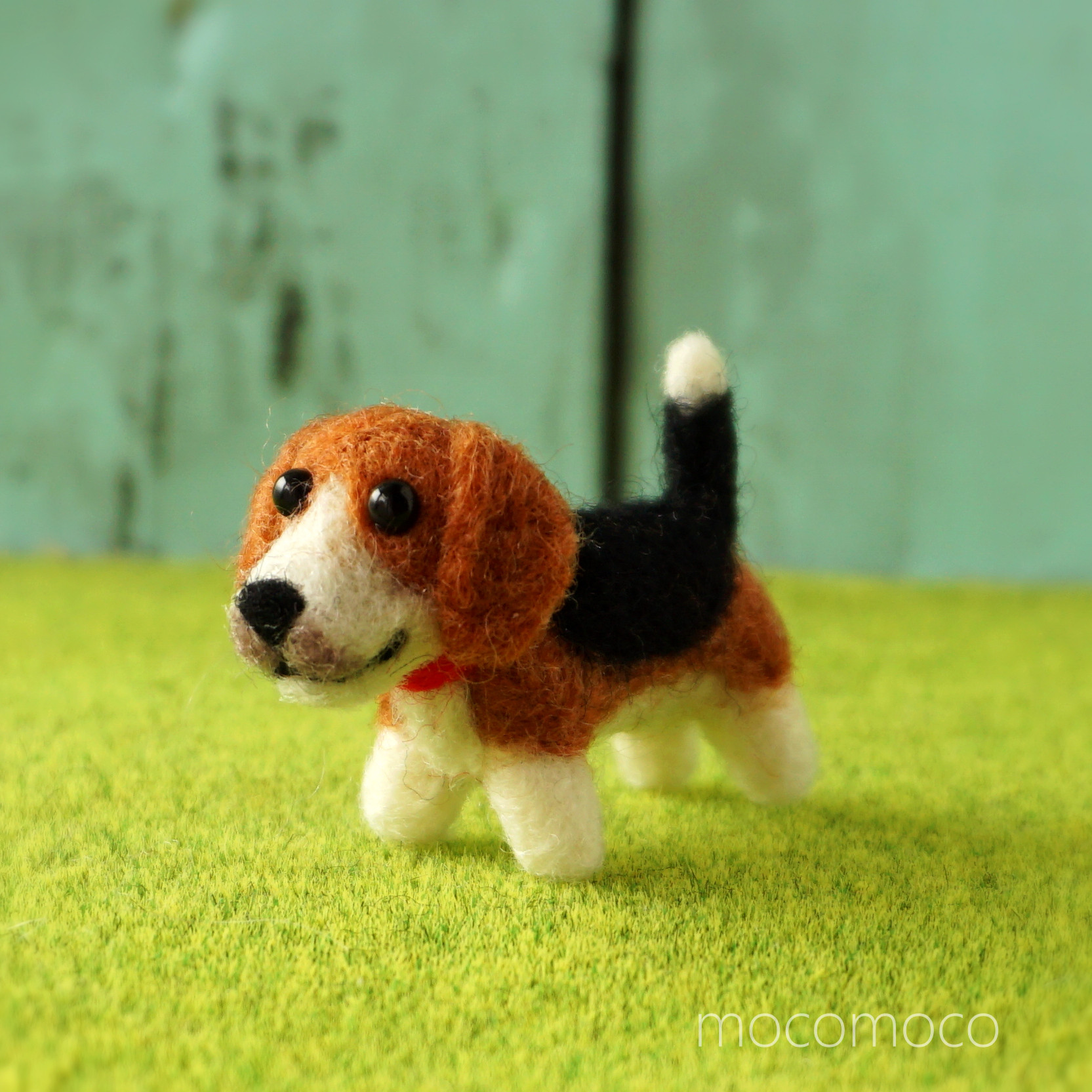 ビーグル犬　羊毛フェルト