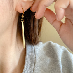 小日常-黃銅耳環-可改夾 第5張的照片
