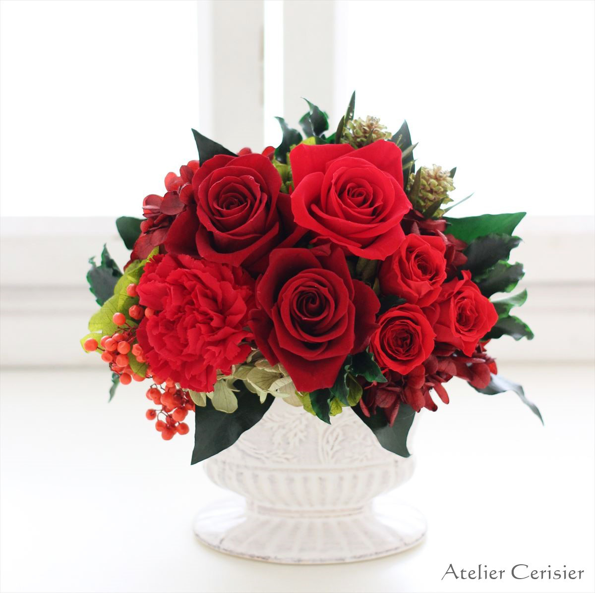 アメリカンフラワーワインレッド薔薇
