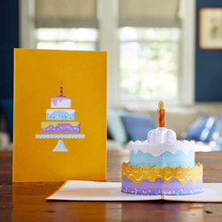 彈出賀卡生日快樂蛋糕 第1張的照片