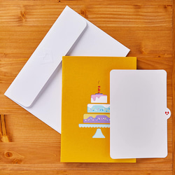 ポップアップグリーティングカード　Happy Birthday Cake 2枚目の画像