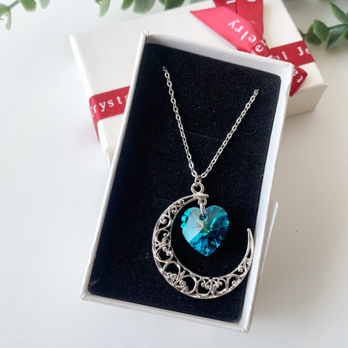 ★ピュアな煌めき【SWAROVSKI】ペンダント Silver Luna 三日月 ☆ピュアな煌めき【SWAROVSKI】ペンダント Silver Luna 三日月