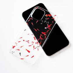 【精選】金魚撈水圖案 iPhone 17+ 手機殼，智慧型手機殼，完美搭配夏季節慶和浴衣♪ 第5張的照片